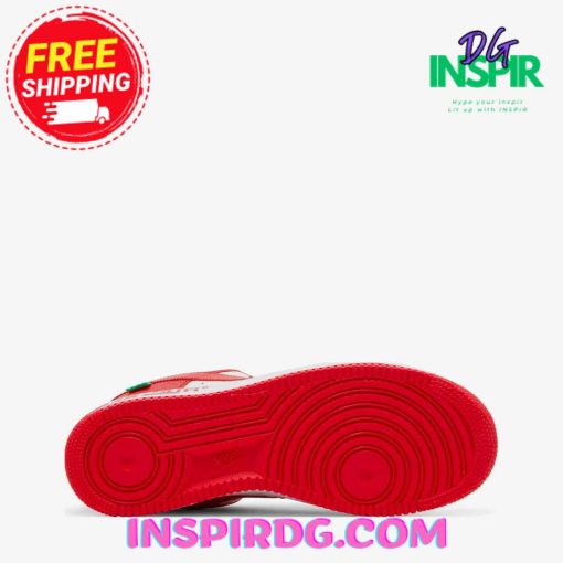 LOUIS VUITTON X NIKE AIR FORCE 1 LOW WHITE RED