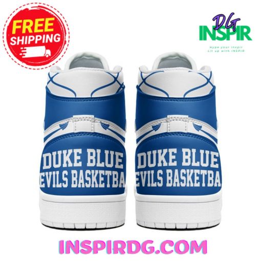Duke Blue Devils Basketball Go Duke Air Jordan 1 High Top