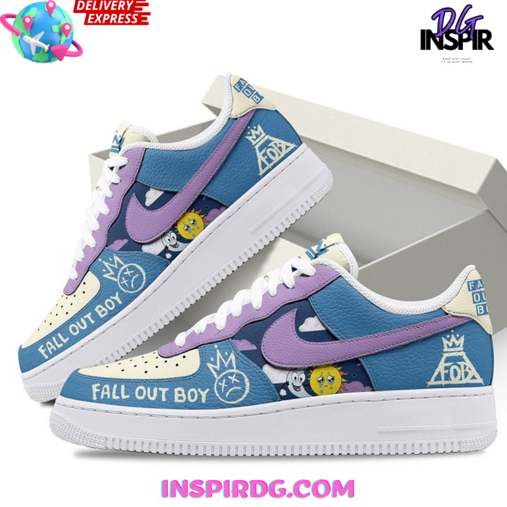 Fall Out Boy Limited Edition Air Force 1 Shoes InspirDG