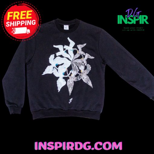 Florania Swan Print Sweatshirt