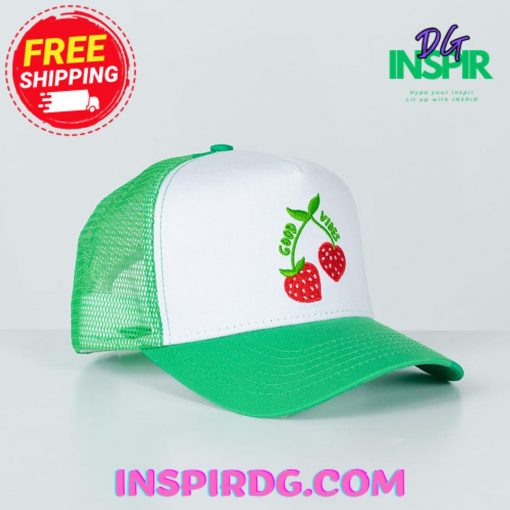 Princess Polly GOOD VIBES TRUCKER HAT GREEN