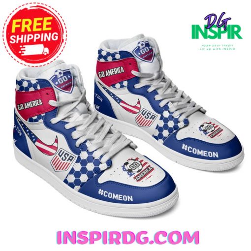 Go American One Nation One Team USA Air Jordan 1 High Top