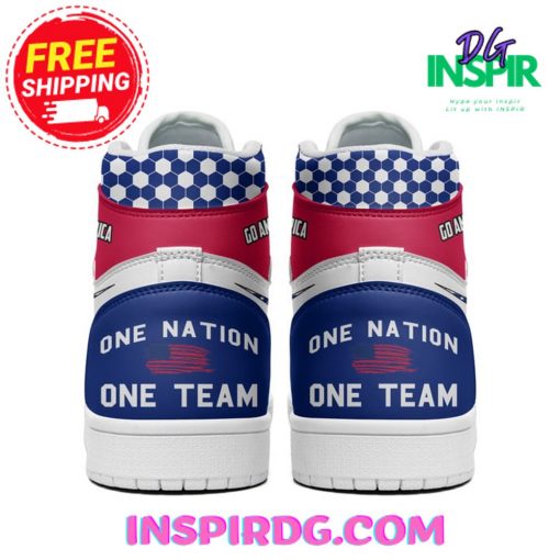 Go American One Nation One Team USA Air Jordan 1 High Top