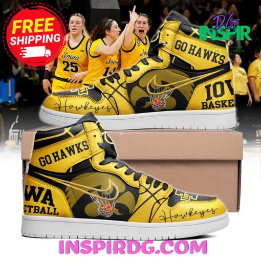 Go Hawks IOWA BasketBall Air Jodan 1 High
