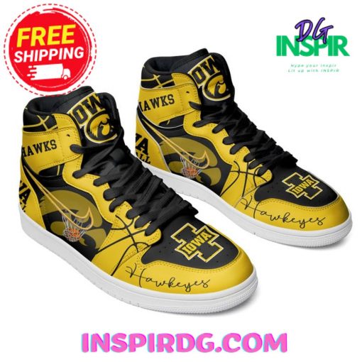 Go Hawks IOWA BasketBall Air Jodan 1 High