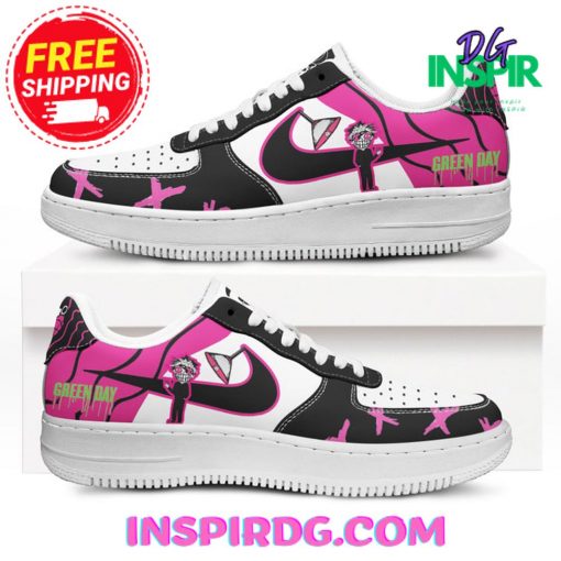 Green Day Band Black Pink Nike Air Force 1