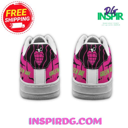 Green Day Band Black Pink Nike Air Force 1