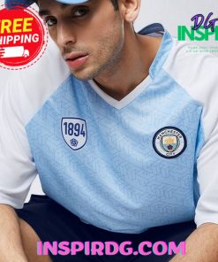 Haaland 9 Blue White Manchester city Oversized TShirt