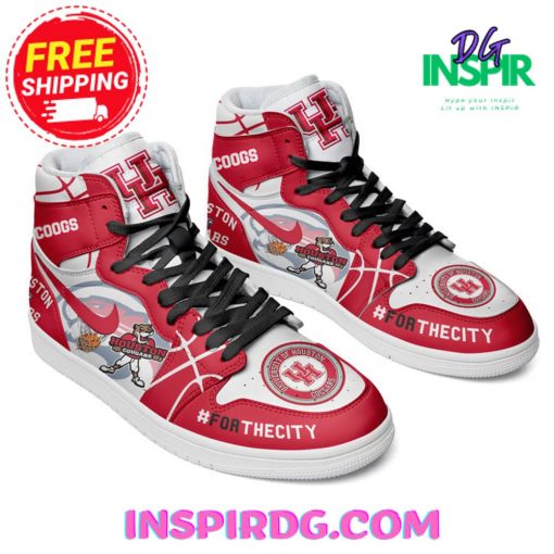 Houston Cougars Go COOGS Air Jordan 1 High Top