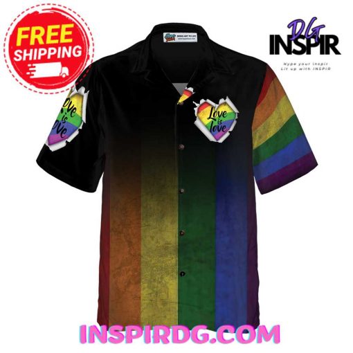 HyperFavor Love Is Love Amazing LGBT Hawaiian Shirt