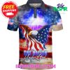 Jesus Eagle Pray American One Nation Under God Polo Shirt