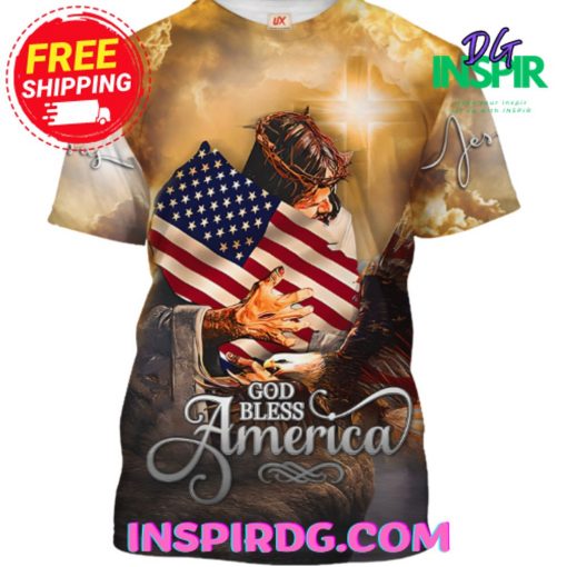 Jesus God Bless America T-Shirt