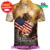 Jesus Eagle Pray American One Nation Under God Polo Shirt
