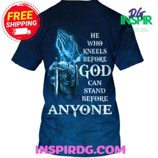 Jesus Knight Lion Pray TShirt