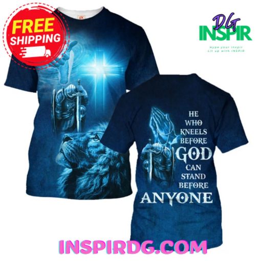 Jesus Knight Lion Pray TShirt