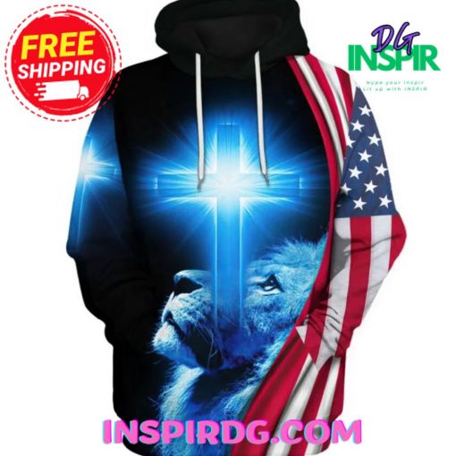 Jesus Lion American Pray Hoodie