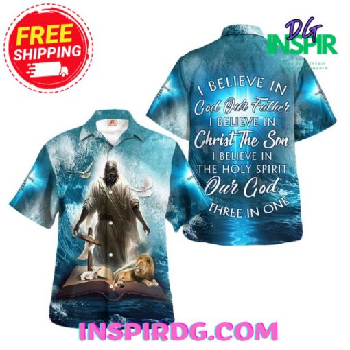 Jesus Our God Is Three In One Hawaiin Shirt