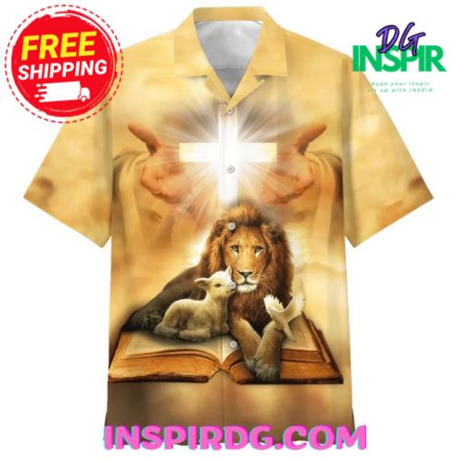 Jesus The Lion And The Lamb Hawaiian Shirt