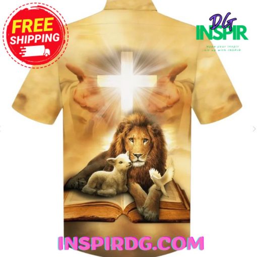 Jesus The Lion And The Lamb Hawaiian Shirt