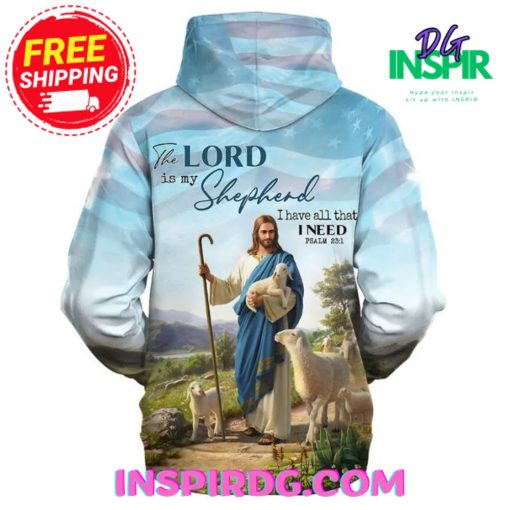 Jesus Praying With Lion Hoodie