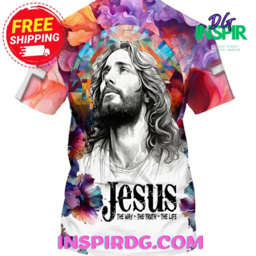 Jesus The May The Truth The Life Colorful T-Shirt