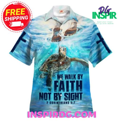 Jesus We Walk By Faith Not By Sight Hawaiin Shirt