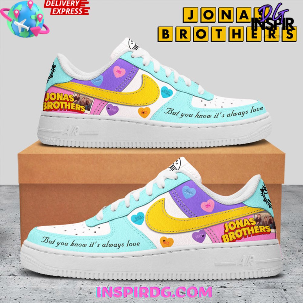 Jonas Brothers One Night The World Tour Limited Edition Air Force 1 InspirDG