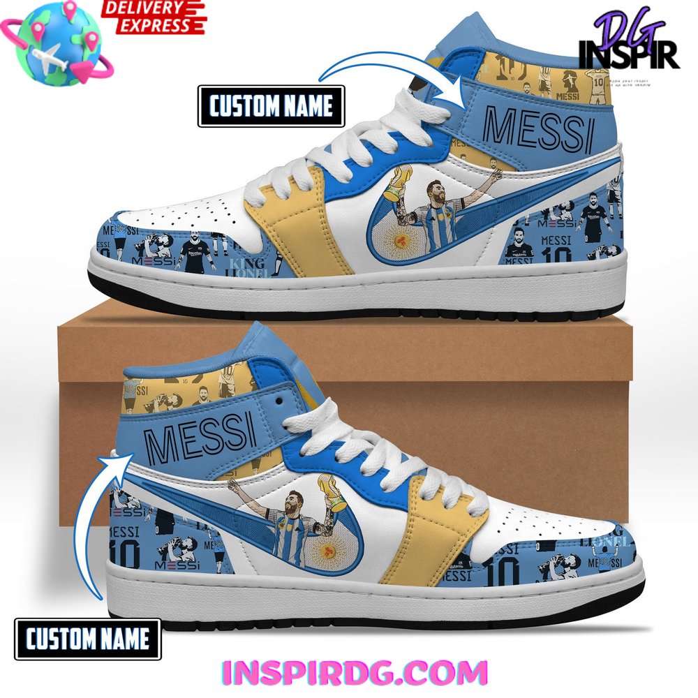 Lionel Messi Argentina World Cup Air Jordan 1 InspirDG