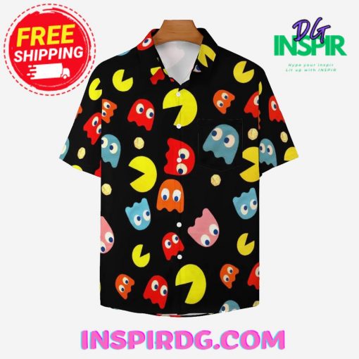 Little Monsters Chest Pocket Hawaiin Shirt
