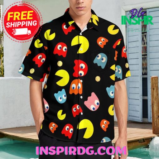 Little Monsters Chest Pocket Hawaiin Shirt