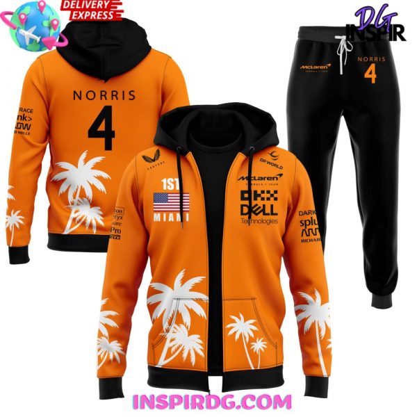 McLaren Fomula Lando Norris Set Hoodie Jogger Cap