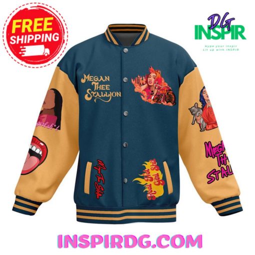 Megan Three Stallion Baseball Jacket