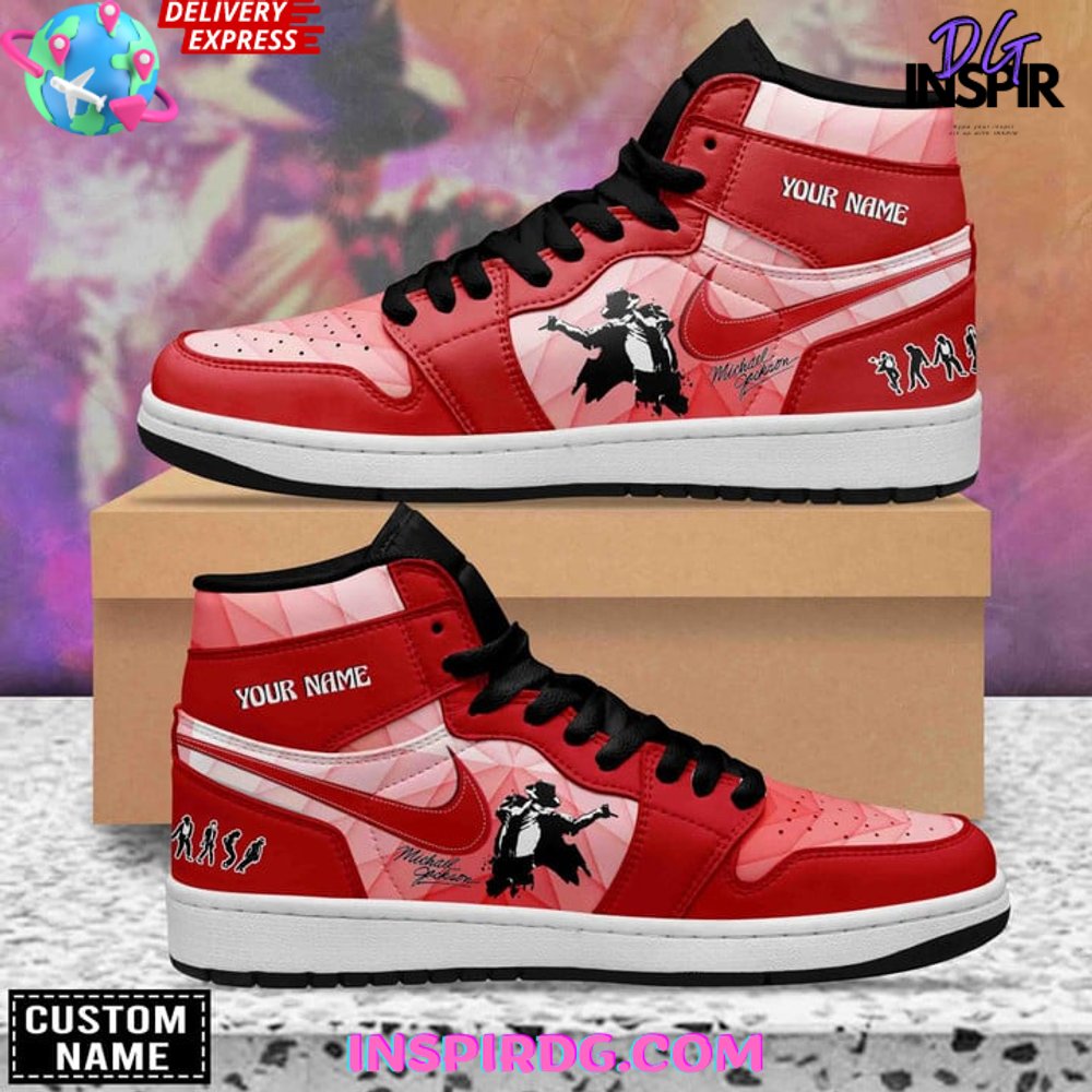 Michel Jackson x Nike Custom Name Air Jordan 1 Shoes InspirDG