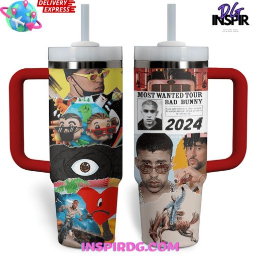 Most Wanted Tour Bad Bunny Stanley Tumbler 40oz
