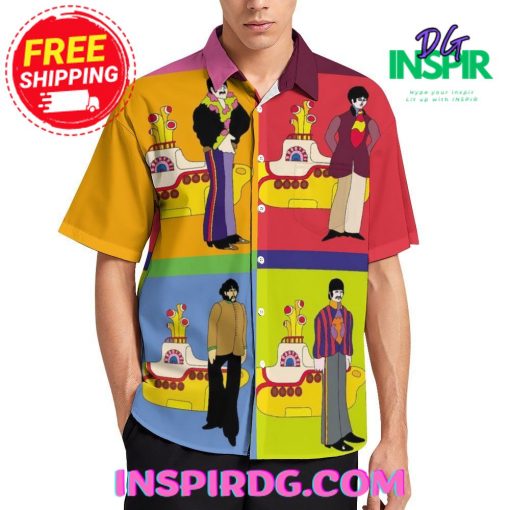 Music Casual Chest Pocket Hawaiin Shirt