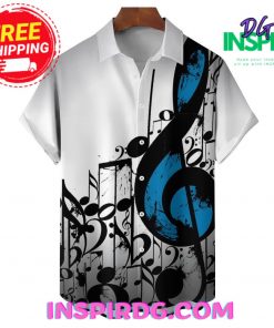 Music Notes Casual Hawaiin Shirt