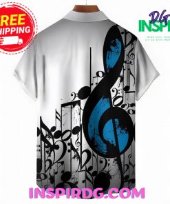 Music Notes Casual Hawaiin Shirt