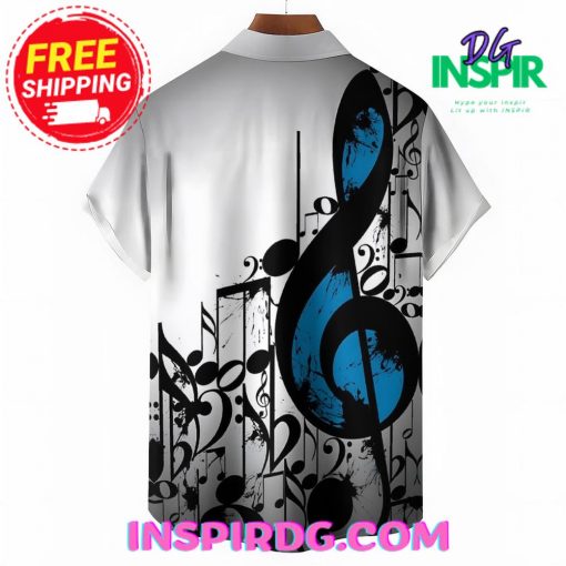 Music Notes Casual Hawaiin Shirt