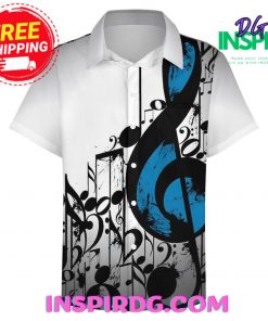 Music Notes Casual Hawaiin Shirt