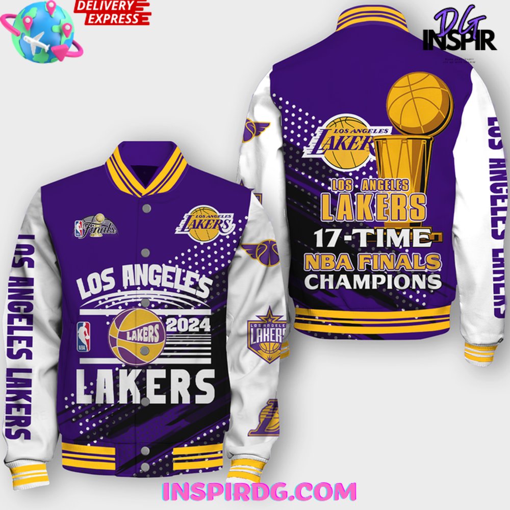 NBA Los Angeles Lakers 17X Champions Varsity Jacket InspirDG