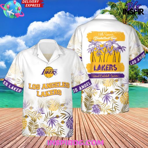 NBA Los Angeles Lakers Baseball Time Hawaiian Shirt