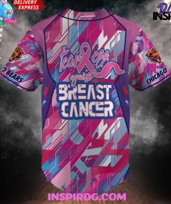 NFL Chicago Bears Pink Baseball Jersey InspirDG