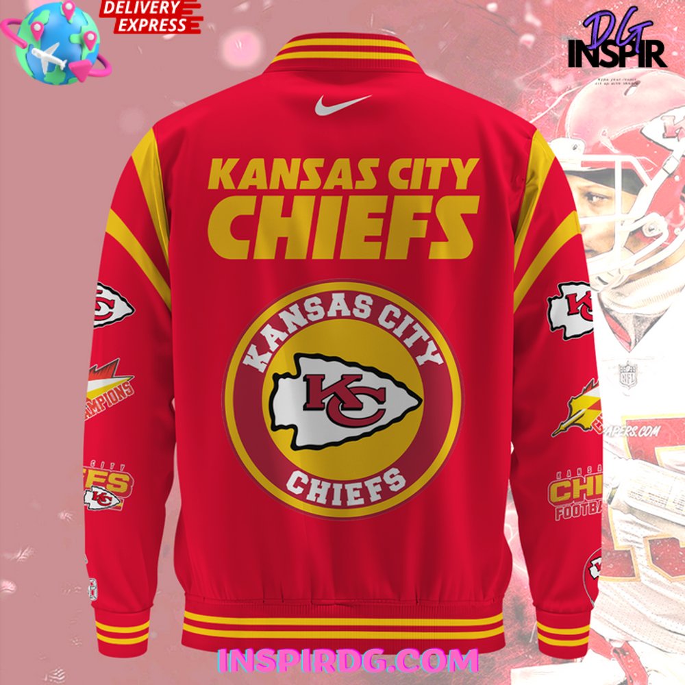 RARE American football conference Kansas outlet City Chiefs Womens Bomber jacket 1960