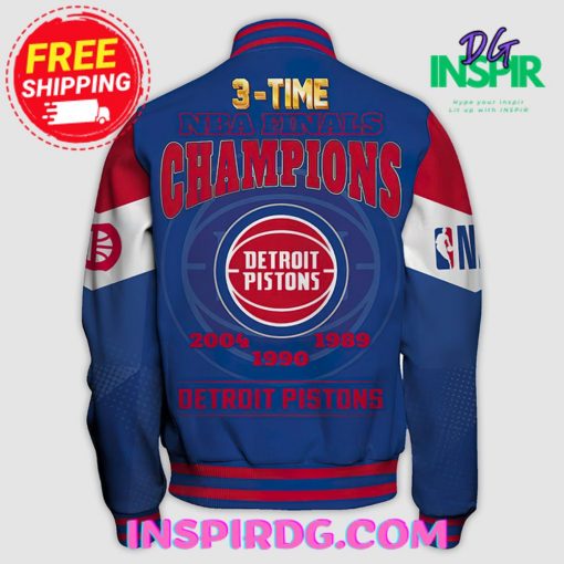 Detroit Pistons Champions Print Varsity Jacket
