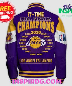 Nba Los Angeles Lakers Champions Print Varsity Jacket
