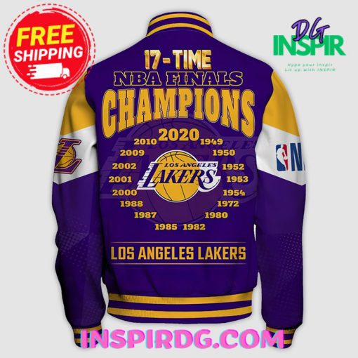 Los Angeles Lakers Champions Print Varsity Jacket