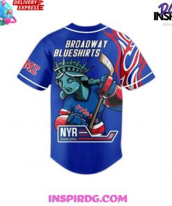 New York Broadway Blueshirts Baseball Jersey