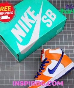 Nike SB Dunk High Danny Supa Safety OrangeHyper BlueWhite