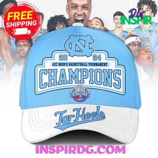 North Carolina Tar Heels 2024 ACC Men’s Basketball Tournament Champions Cap Hat