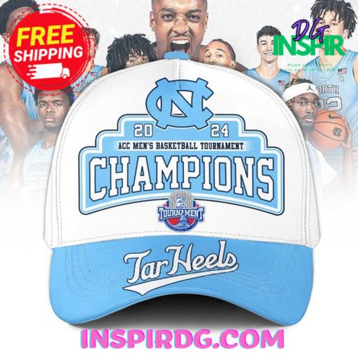 North Carolina Tar Heels 2024 ACC Men’s Basketball Tournament Champions Cap Hat